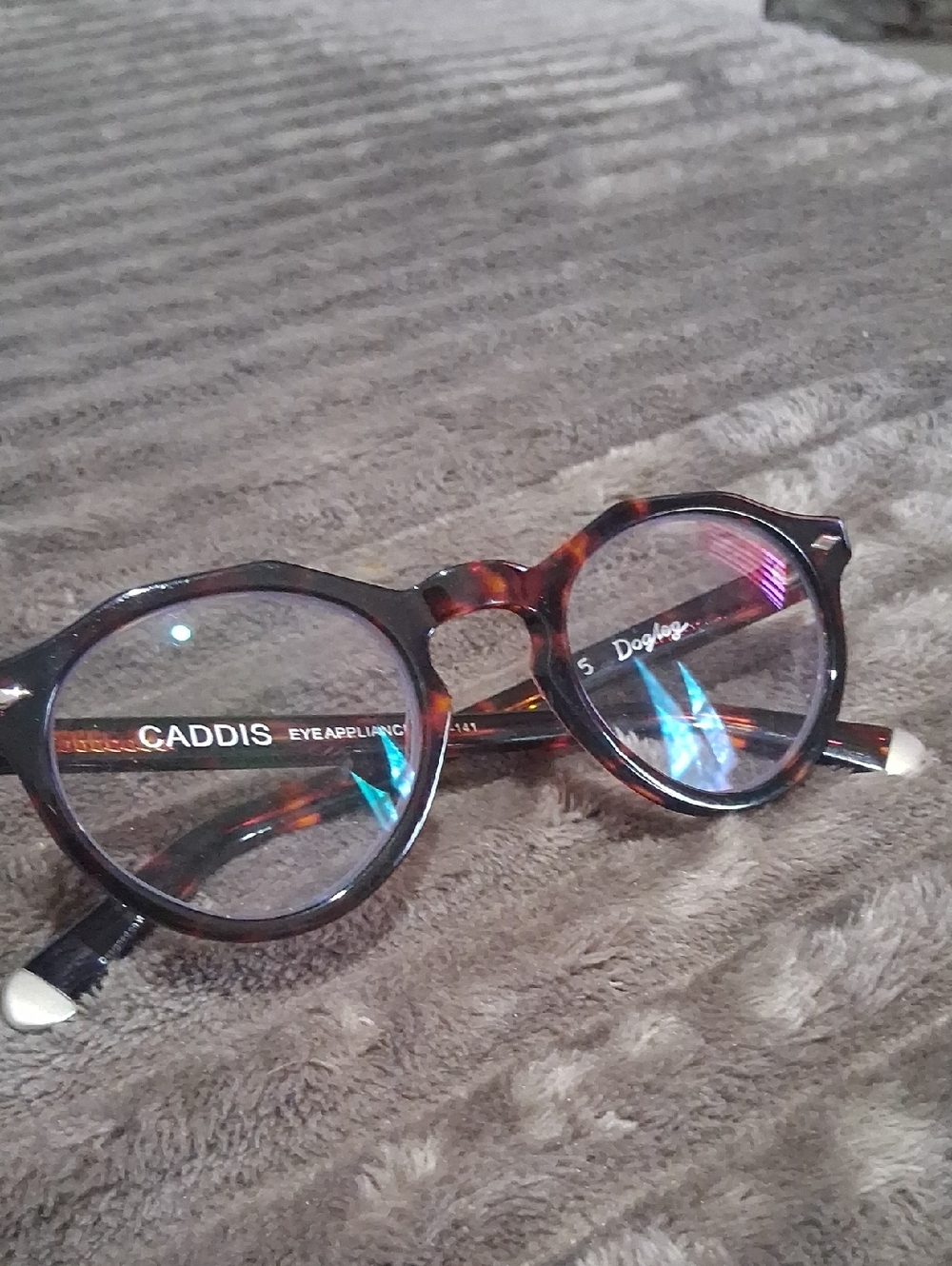 NWOT Caddis Dogleg Round Tortoiseshell Reading Glasses +2.75 - Picture 2 of 6